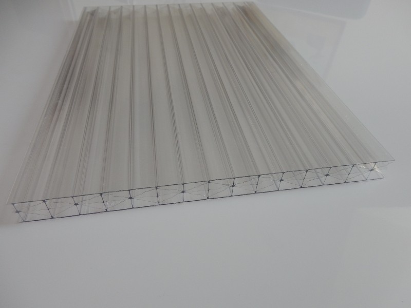 Večslojna polikarbonatna plošča, 16 mm, PROZORNA