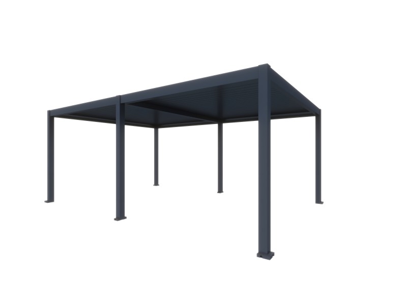 Bioclimatic pergola 5,6 m x 2.86 m; dark grey