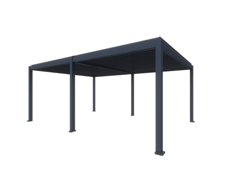 Bioclimatic pergola 5,6 m x 2.86 m; dark grey