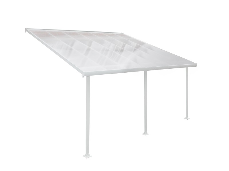 NADSTREŠEK ZA TERASO FERIA PATIO COVER, 4x4,25, bela/transparent