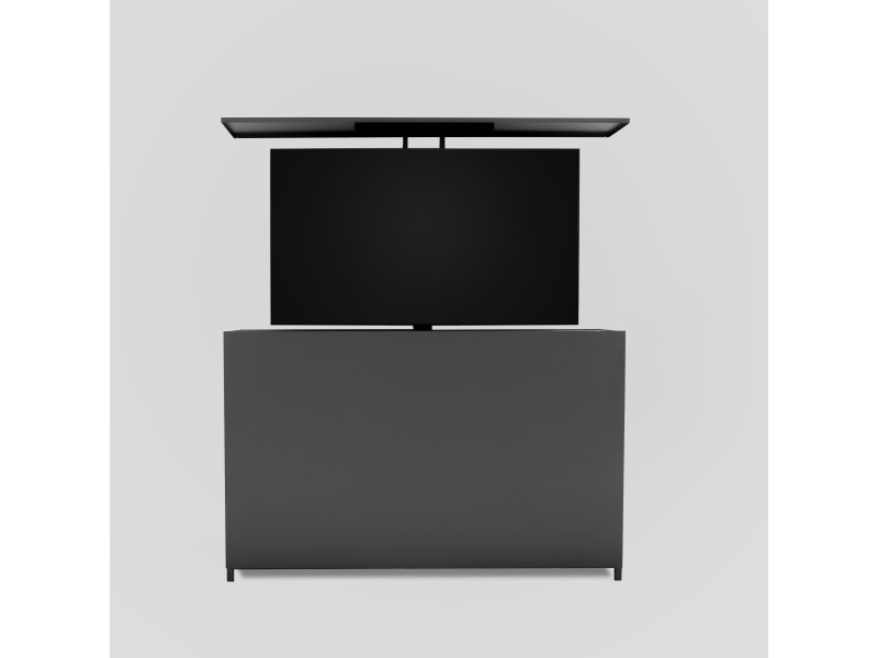 TV lift cabinet - powder-coated aluminum in anthracite - RAL 7016