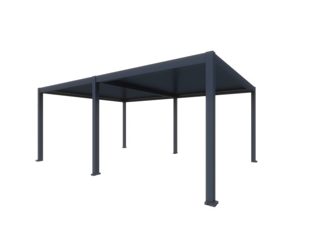 Bioclimatic pergola 5,6 m x 2.86 m; dark grey