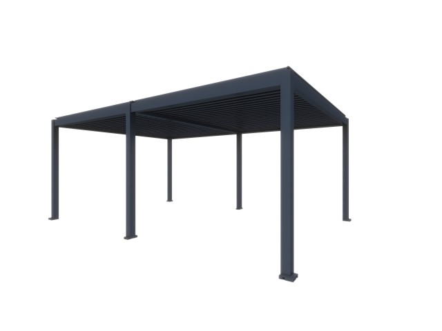 Bioclimatic pergola 5,6 m x 2.86 m; dark grey