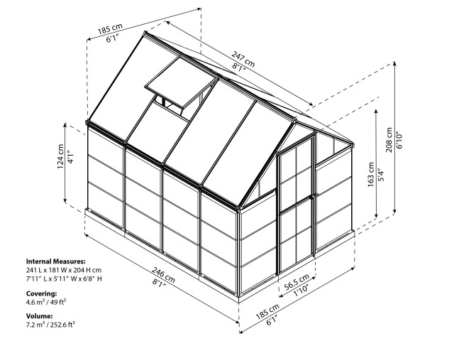 RASTLINJAK - HYBRID 6X8