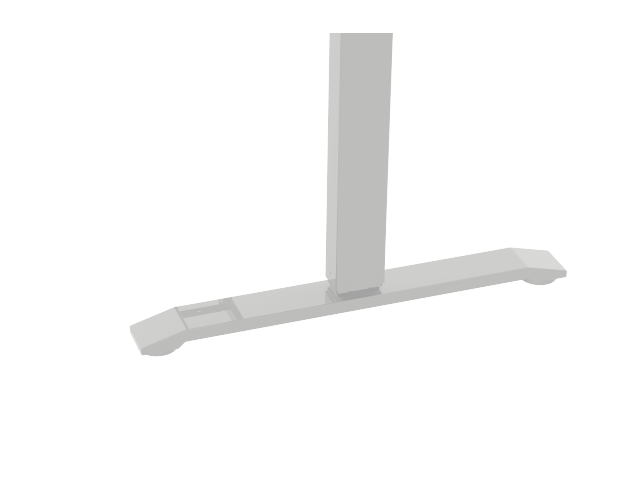 Lifting table base - white