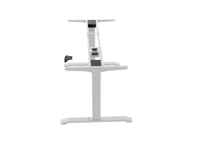 Lifting table base - white