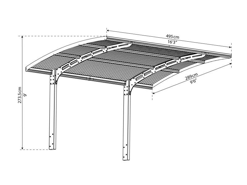 NADSTREŠEK ZA AVTO ARIZONA WAVE 5000