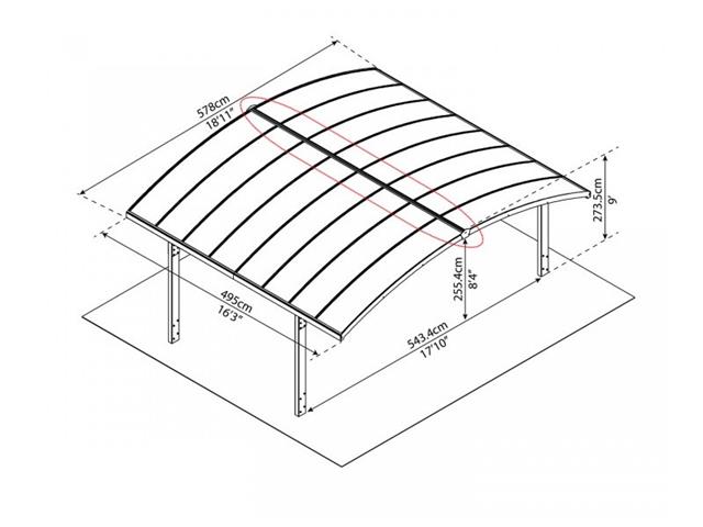 POVEZOVALNI LINK ZA NADSTREŠEK ARIZONA