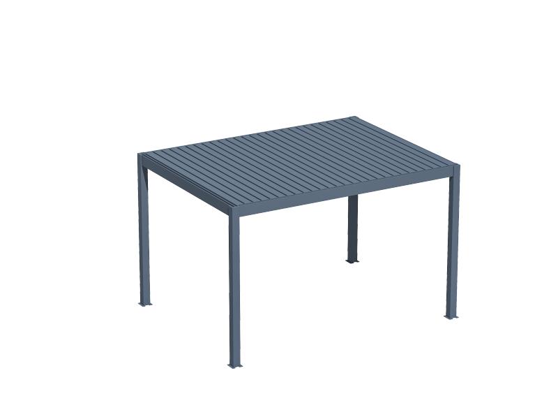 Bioklimatska pergola 4 x 2,86 m; temno siva