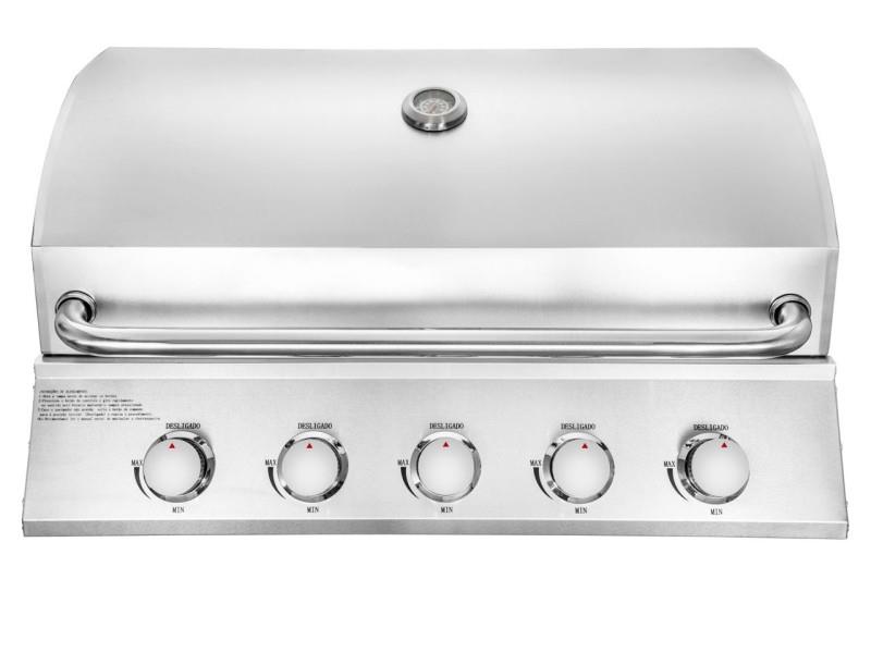  Built-in stainless steel grill with 5 burners