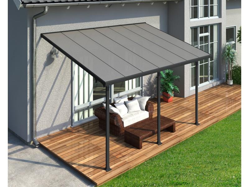 NADSTREŠEK ZA TERASO FERIA PATIO COVER, 3x4,25, siva/transparent