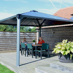 VRTNI PAVILJON PALERMO 4300, siva/bronza