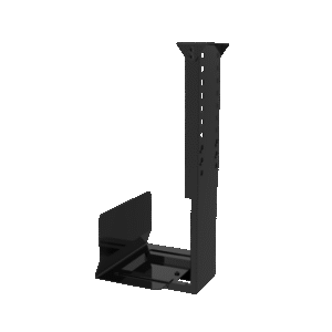 Nastavljiv nosilec za računalnik - za pod mizo – črna barva